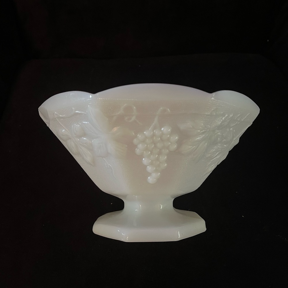 COPY - Vintage Milk Glass Pedestal Bowl